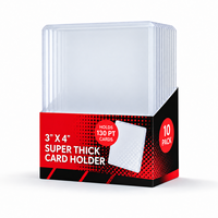 Protecteur de cartes rigide en plastique transparent 75pt pour cartes de sport et TCG – Toploader