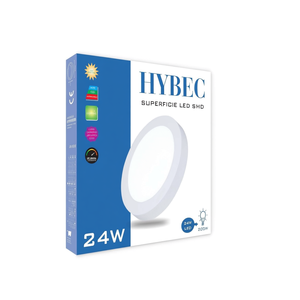 ไฮเบค 24W ไฟดาวน์ไลท์ LED แบบติดตั้งบนพื้นผิว ไฟเพดาน SMD สีขาว - Product Image 2