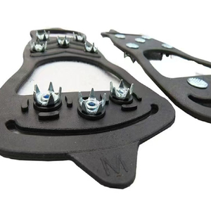Crampons antidérapants à pointes <span class=keywords><strong>pour</strong></span> <span class=keywords><strong>la</strong></span> marche sur glace, crampons durables <span class=keywords><strong>pour</strong></span> chaussures et bottes avec 8 crampons en acier - Product Image 4