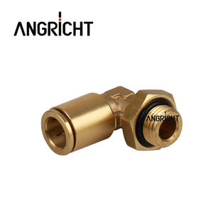 Латунная муфта с нажимной кнопкой с наружной резьбой, фитинг для труб, локтевой адаптер, запчасти для грузовика - Product Image 1