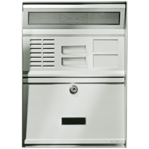Aluminum <b>Letter</b> Plate 37x16 Cm With 2 Buttons <b>Door</b> Entry System - Product Image 1