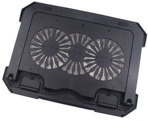 Giá tốt nhất 2 trong 1 có thể thay đổi tốc độ gió máy tính xách tay đứng có thể điều chỉnh chiều cao máy tính xách tay làm mát pad với RGB ánh sáng và điện thoại đứng - Product Image 4