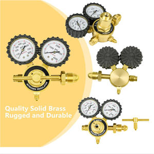 Régulateur de pression d'air à double manomètre en laiton pour GPL, argon, CO2, acétylène - Product Image 4
