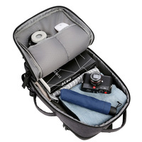Sac à dos pour ordinateur portable personnalisé avec logo pour hommes, sac à dos imperméable en Oxford avec port USB, sac d'ordinateur léger pour le travail et les voyages