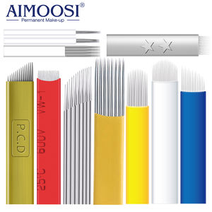 Aiguille de tatouage à sourcils pour Microblading, lames d'aiguilles pour maquillage permanent, en acier inoxydable, 1 pièce, de haute qualité - Product Image 3