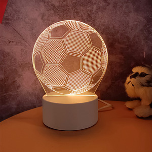 OEM/ODM 3D LED Torre Eiffel Lámpara Fútbol Ilusión 3 * Pilas AAA Diseño industrial para decoración de dormitorio Regalos de Navidad - Product Image 1