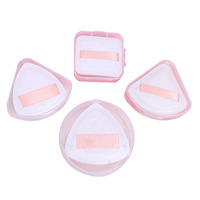 Éponge de maquillage triangulaire en PU hydrophile super douce et lavable pour fond de teint