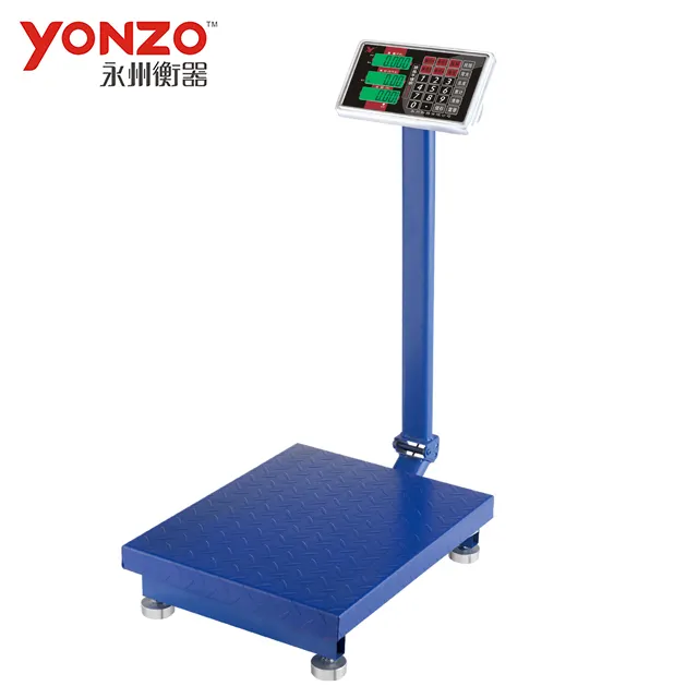 150kg 200kg escala de plataforma de pesagem digital com indicador de metal