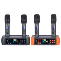 Microphone sans fil multi-canaux DSP avec entrée optique, anti-larsen et anti-retour, pour le chant à domicile
