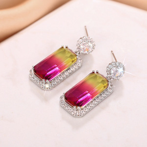 Orecchini Geometrici Colorati per Donne, Accessori per Orecchie Semplici e alla Moda per Uso Quotidiano - Product Image 5