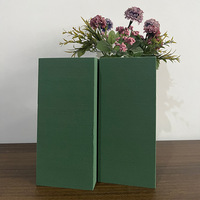 Mousse florale vert foncé Arrangement de fleurs vertes Mousse polyvalente Floral sec Noël Graduation Halloween Fête des mères Pâques