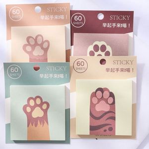 Wholesale Cute Cat Paw Sticky Note Stationery <b>Memo</b> <b>Pad</b> With Sticky School Supplies Kawaii Notepad for Student - Product Image 5