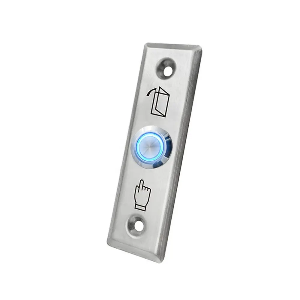 EB40L Bảng Điều Khiển Bằng Thép Không Gỉ Flush Mounted Metal Door Access Control Exit Button Với Led Light Push Để Thoát Khỏi Cửa Phát Hành Nút