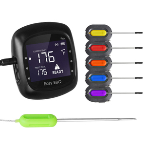 Termómetro Digital Inalámbrico para Carne con 6 Sondas, Marca Privada, con Imán, Aplicación Gratuita, Rango de 0~350 °C, Alcance Inalámbrico de 100 m - Product Image 1