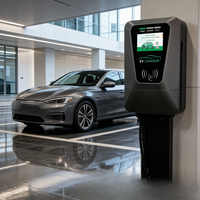 Estación de Carga Comercial para Vehículos Eléctricos 7/11/22kW Tipo 2 OCPP 1.6J IP54 Montada en Pared Solución de Estacionamiento para Lugares de Trabajo Nuevo Jinghu TA-AC-L-B