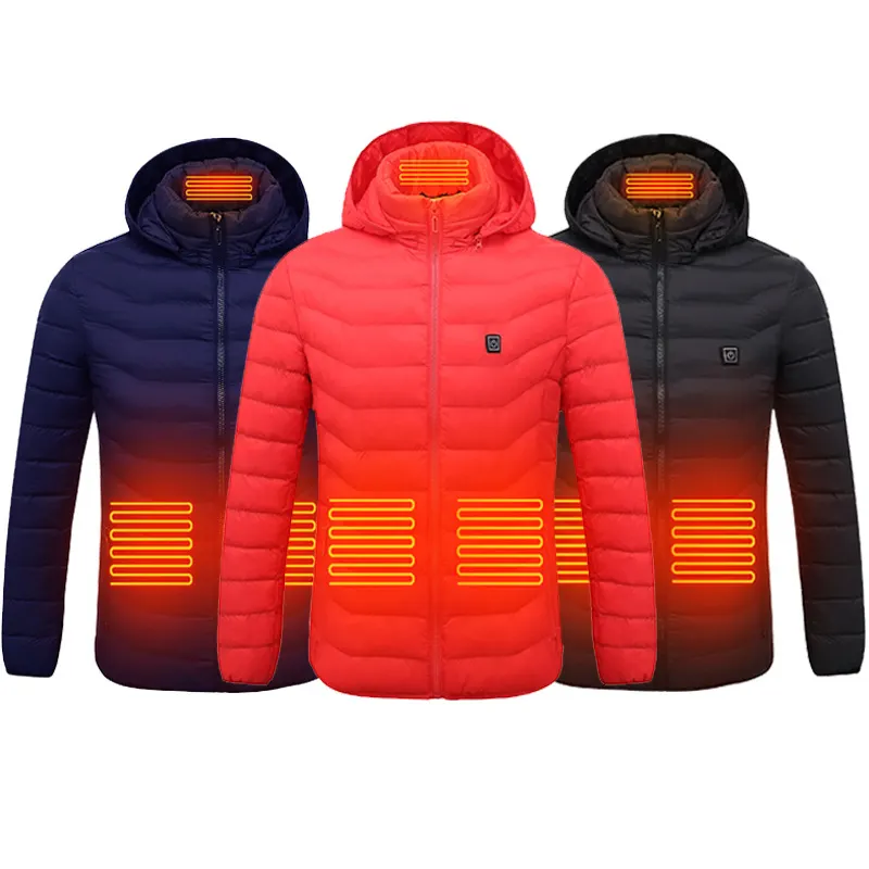 4 zone usb electric heating jacket 5v slim heated puffer jacket custom winter heated jacket for men