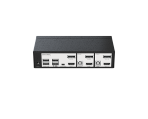 Commutateur KVM MT-VIKI 4K 60Hz double écran DP & <span class=keywords><strong>HDMI</strong></span> <span class=keywords><strong>2x2</strong></span>, boîte sélectrice 2 entrées 2 sorties - Product Image 2