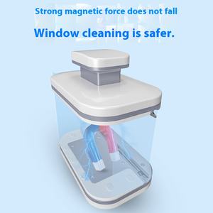 Outil de nettoyage de fenêtres domestique en plastique double face à grande hauteur, grattoir à double couche écologique à forte adhérence magnétique - Product Image 2