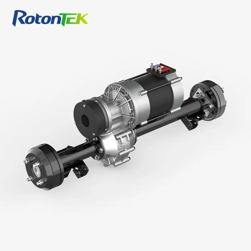 Motor de CC sin escobillas, ejes de hélice del eje trasero, carro de golf eléctrico de acero y aluminio, sistema Transaxle con diferencial