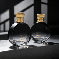 Botol Parfum Kosong Mewah Sederhana 30ml & 100ml dengan Pompa Semprot dan Kotak Bahan Kaca Sablon Termasuk