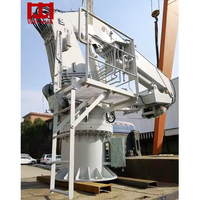 Grue flottante pour barge, grue de pont marine 10T, grue de bateau 25 tonnes, bon prix