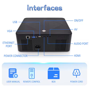 Proyector Inteligente Full HD 1080P con Enfoque Automático, Popular, Android 12, WiFi 6, Portátil, Cine en Casa, Mini Proyector 4K - Product Image 2