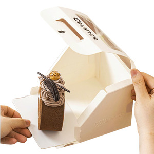 Biểu tượng tùy chỉnh mini bánh hộp baking <span class=keywords><strong>Macaron</strong></span> bao bì hộp cá nhân bánh hộp - Product Image 2