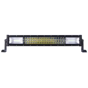 Barre lumineuse led droite à 3 rangées, haute puissance, 20 pouces, faisceau combiné 120W, voiture, véhicule, camion, bateau, lampe de travail