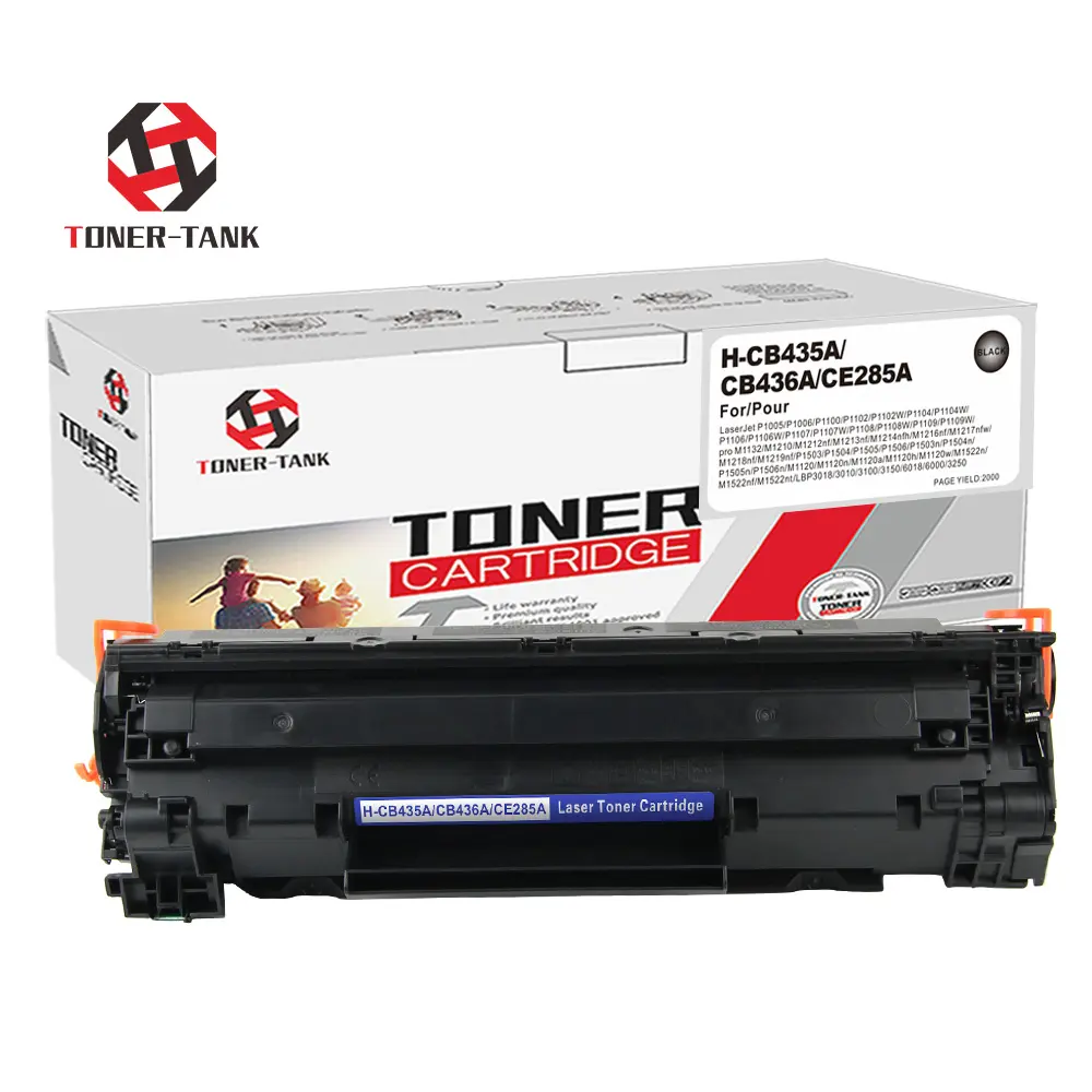 Kartrid TONER HP CB435A CB436A CE278A CE285A 35A 36A 78A 85A katrij laser toner untuk Printer Laser HP kompatibel