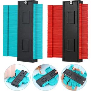 समोच्च प्रोफ़ाइल गेज अनुलिपित्र Woodworking आकार अनुरेखण टेम्पलेट मापने उपकरण प्रोफ़ाइल जिग गाइड-पाइप टाइल फ्रेम गेज - Product Image 1