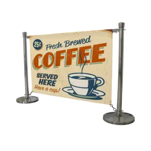 New fashion design high quality outdoor cafe barriers stand