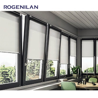 Immenses fenêtres étanches à double vitrage insonorisantes en aluminium résidentielles Fenêtres à battant en aluminium Fenêtres inclinables et tournantes