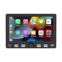 Carplay Android Auto Nouveau design Double Din 7 pouces Lecteur multimédia universel Mirror Link MP3/MP4 Stéréo de voiture Lecteur MP5