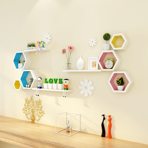 Cubo hexagonal 3D de madera, estante de pared, muestra gratis, 2021 - Product Image 6