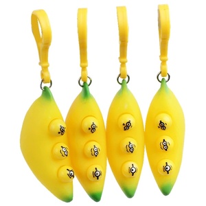Herramienta para Aliviar el Estrés, Juguete Antiestrés con Forma de Plátano para Apretar, Juguete Musical para Aliviar el Estrés, Llavero con Forma de Plátano Explosivo - Product Image 5