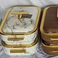 Ensemble chauffe-plats de luxe 2 pièces en acier inoxydable 3L 4L, marmite isotherme pour réunions familiales et fêtes, idéal comme cadeau, plat à fondue