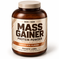 OEM Mass Gainer Poudre 500g Vanille Riche en Protéines Prise de Poids Soutien Croissance Musculaire Marque Privée