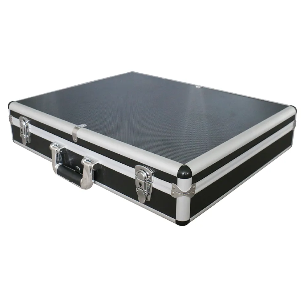 Metal Hinged Aluminum Portable Case With Plain Surface For Laptop/Hard Disk/Mobile/Record