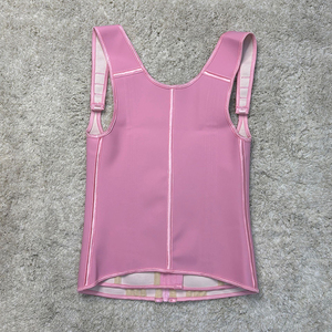 Double Compression Rose Latex Acier Désossé Sablier <span class=keywords><strong>Plat</strong></span> <span class=keywords><strong>Ventre</strong></span> Contrôle Shaper Gilet Ceinture <span class=keywords><strong>Ventre</strong></span> Wrap Slim Waist Trainer Corset - Product Image 6