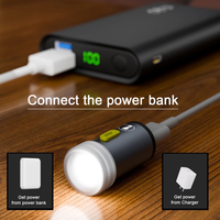 USB C mini lampe de poche se connecter avec téléphone portable batterie externe PC portable haute luminosité lumières ambiantes lumières de secours extérieures
