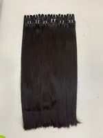 Extensions de cheveux naturels à clipser MLW LXD27, Remy indien, ondulation naturelle, trame simple, clips roses, double épaisseur, 100g