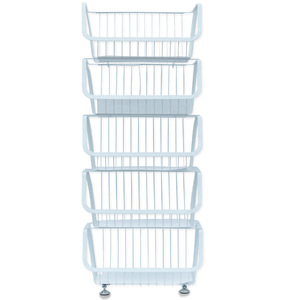 Floor <b>Standing</b> Multi Tier Fruit <b>Vegetable</b> Storage Rack L Size Stackable Kitchen Draining Rack - Product Image 4