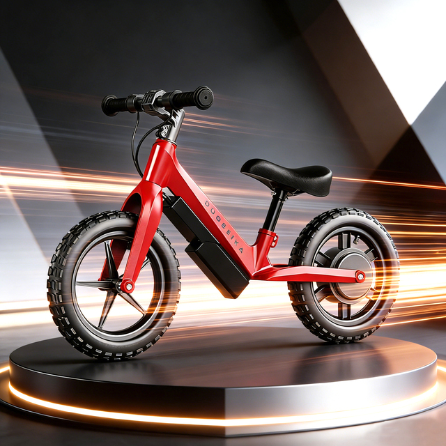 Wholesale 100W 24V Electric Balance Bike 12" Detachable Lithium Battery Load 60kg Outdoor Riding Best Gift