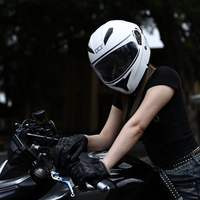 Casque de moto modulaire homologué DOT, ABS, rabattable, intégral, avec double visière, fermeture rapide, toutes saisons, pour homme/femme