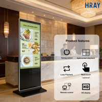 HRAY Kiosco Digital Vertical de 32 Pulgadas con Android, Panel de 50000 Horas de Duración, para Clínicas, Guía Médica, Transmisión, Compatible con OEM y ODM