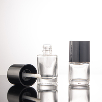 5ml 10ml verre brillant à lèvres conteneur vide huile à lèvres Lipgloss Tubes emballage noir brillant à lèvres Tubes épais applicateur