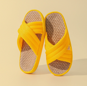 Nuevo Producto, Pantuflas de Estilo Japonés de Lino para Verano, con Suela de EVA Resistente al Desgaste, Antideslizantes y Transpirables, Sandalias para Hombre/Mujer - Product Image 3