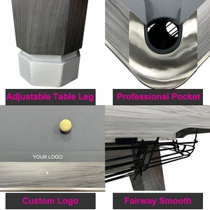 <span class=keywords><strong>Mesa</strong></span> de Billar Profesional Estilo Americano de 9 pies, de Madera Sólida, 2 en 1, Multifuncional - Product Image 6