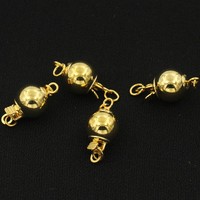 14K or rempli citrouille lanterne perle fermeture fermoir collier boule boucle connecteur serrures pour bijoux à bricoler soi-même faisant des accessoires