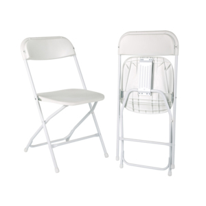 Sillas Plegables de Plástico y Acero Blancas de Resina para Eventos, Restaurantes y Fiestas, Venta al Por Mayor - Product Image 3